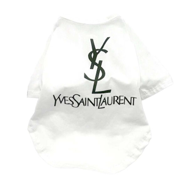 Pup Saint Laurent Logo Tee - Image 3