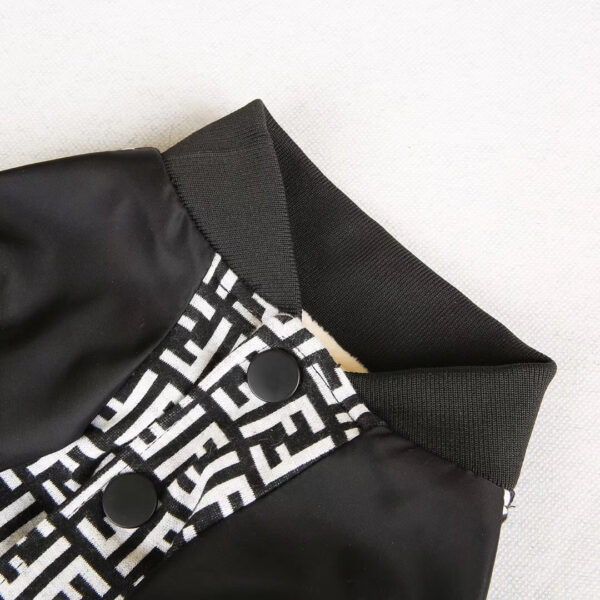 Furdi Black Bomber Jacket - Image 3