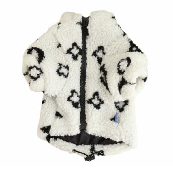 Chewy V White Fleece Jacket