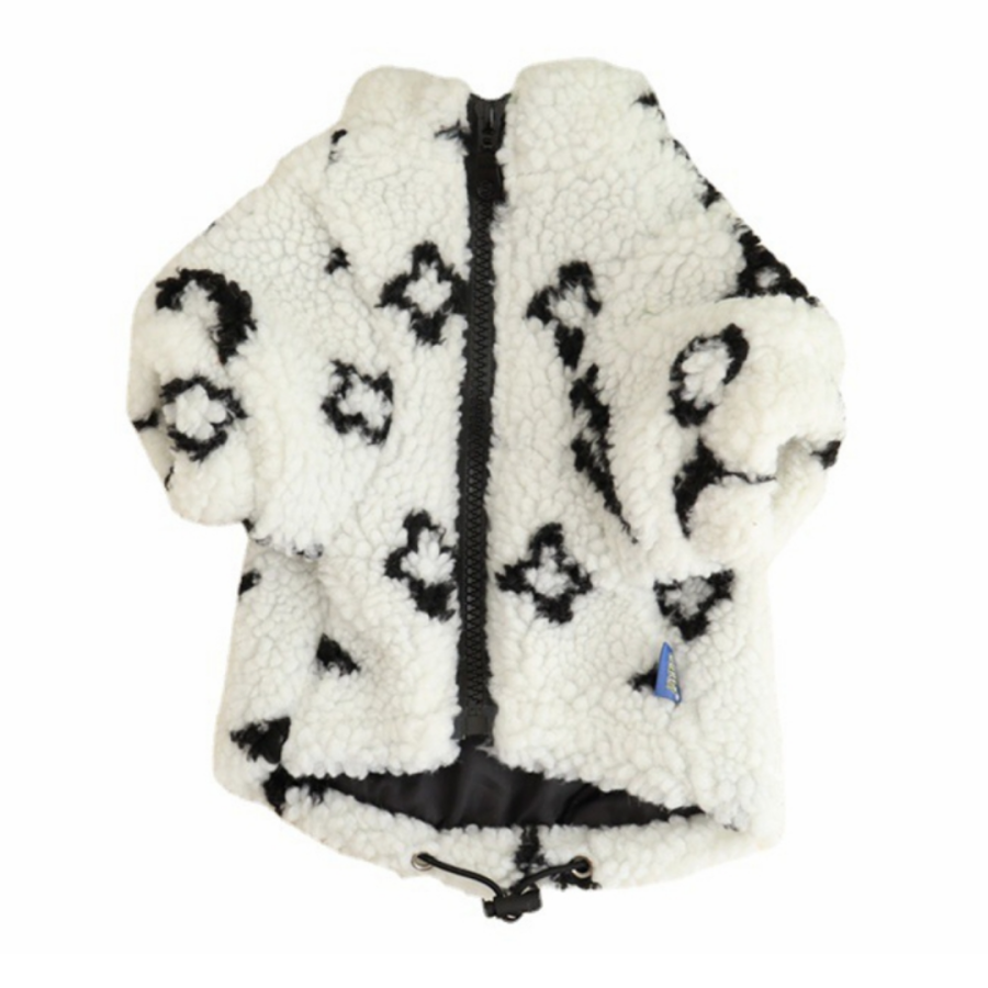 Chewy V White Fleece Jacket