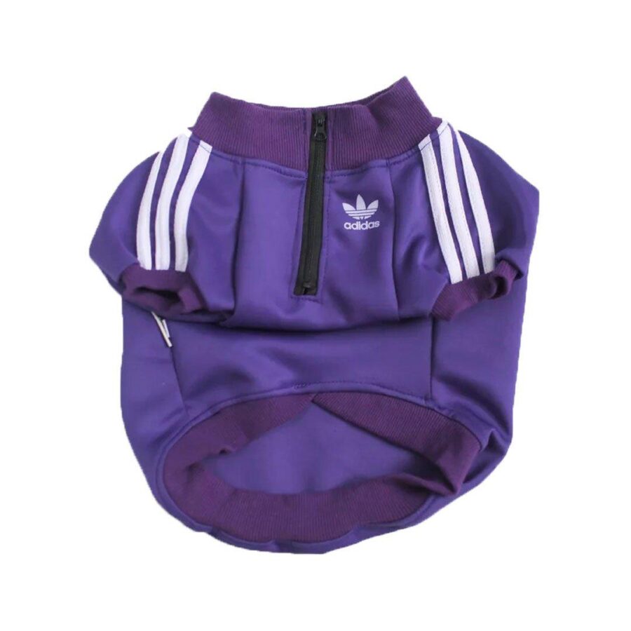 Adidog Pullover Jacket Hype Pups designer dog clothes.
