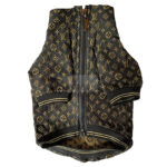 Chewy V Black & Gold Bomber Hype Pups designer dog clothes.