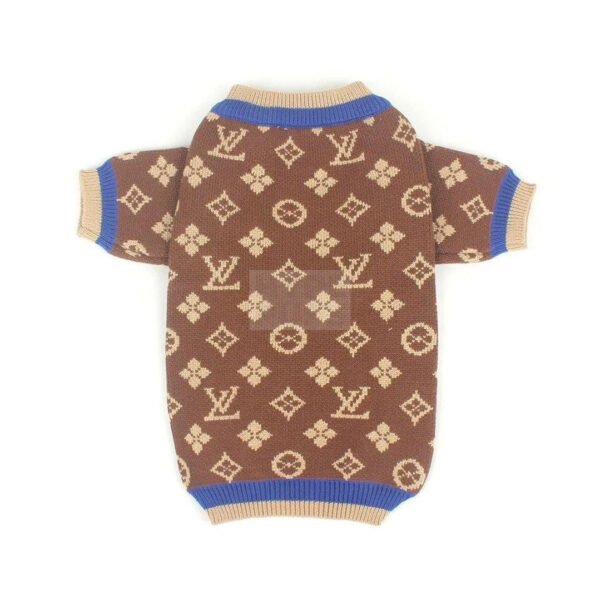 Chewy V Brown & Blue Sweater