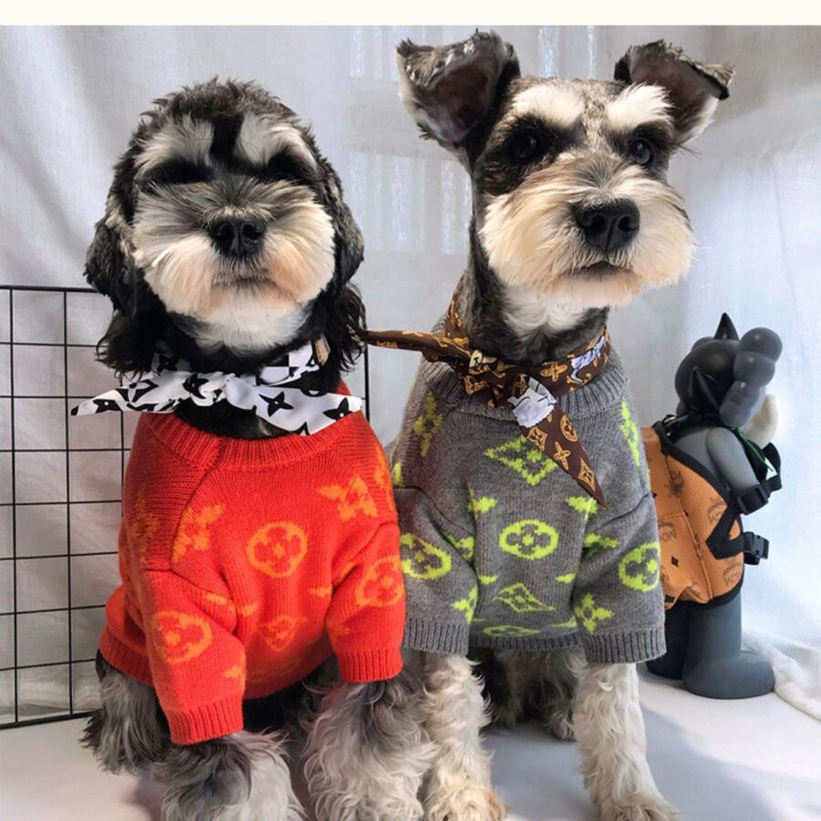 Chewy V Neck Scarf Hype Pups designer dog clothes.