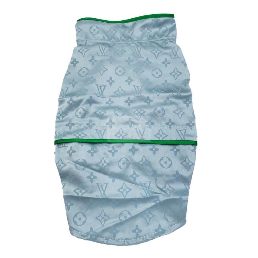 Chewy V Silk Pajamas Hype Pups designer dog clothes.