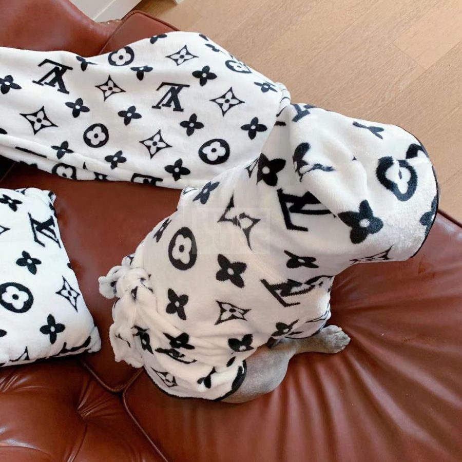 Chewy V Sleeping Set Hype Pups designer dog clothes.