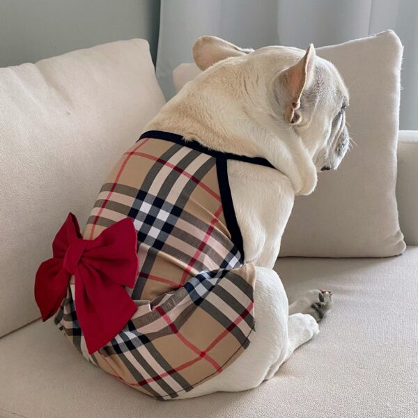 Furberry Bowknot Dress Hype Pups designer dog clothes.