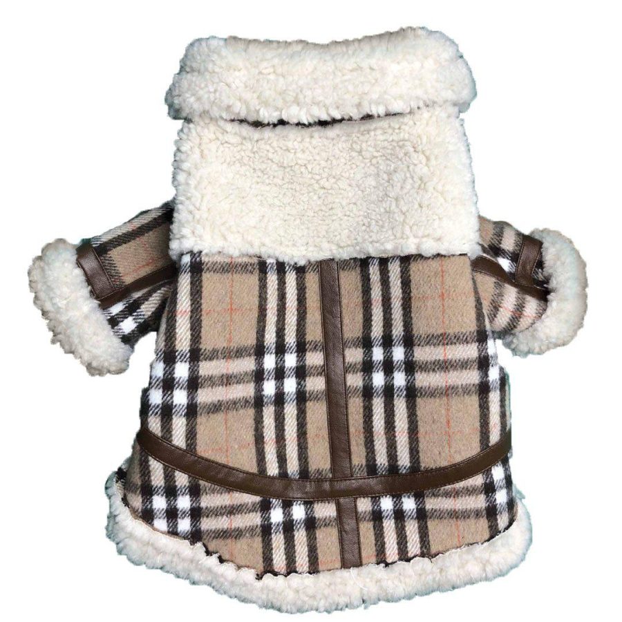Furberry Shearling Jacket Hype Pups designer dog clothes.
