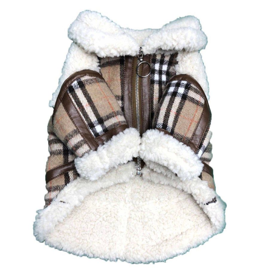 Furberry Shearling Jacket Hype Pups designer dog clothes.