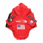 Pupreme x TDF Paw-Tex Windbreaker Hype Pups designer dog clothes.