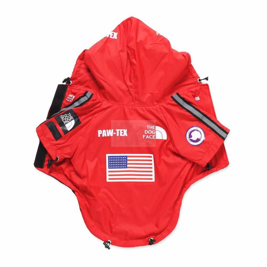 Pupreme x TDF Paw-Tex Windbreaker Hype Pups designer dog clothes.