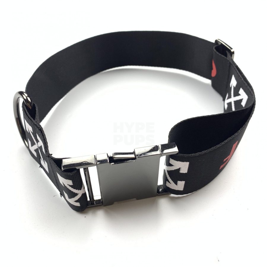 Woof-White Arrow Walking Set Hype Pups designer dog clothes.