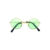 Round Frame Dog Sunglasses - Green