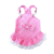 Chewy V Denim Dress - Pink