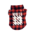 Woof-White Diagonal Plaid Hoodie - Red