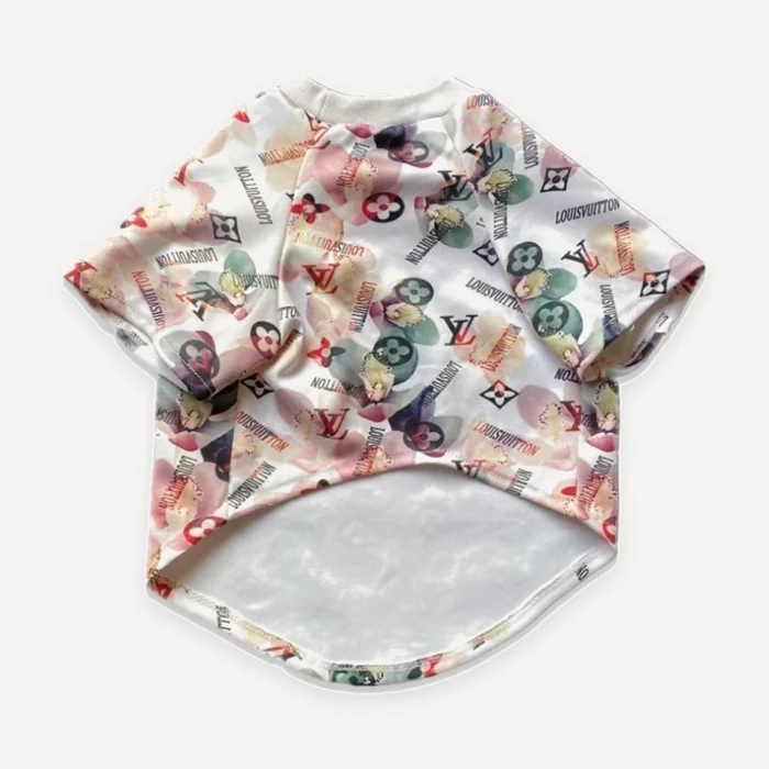Bloom Monogram dog tee inspired by Louis Vuitton view 6