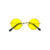Round Frame Dog Sunglasses - Yellow