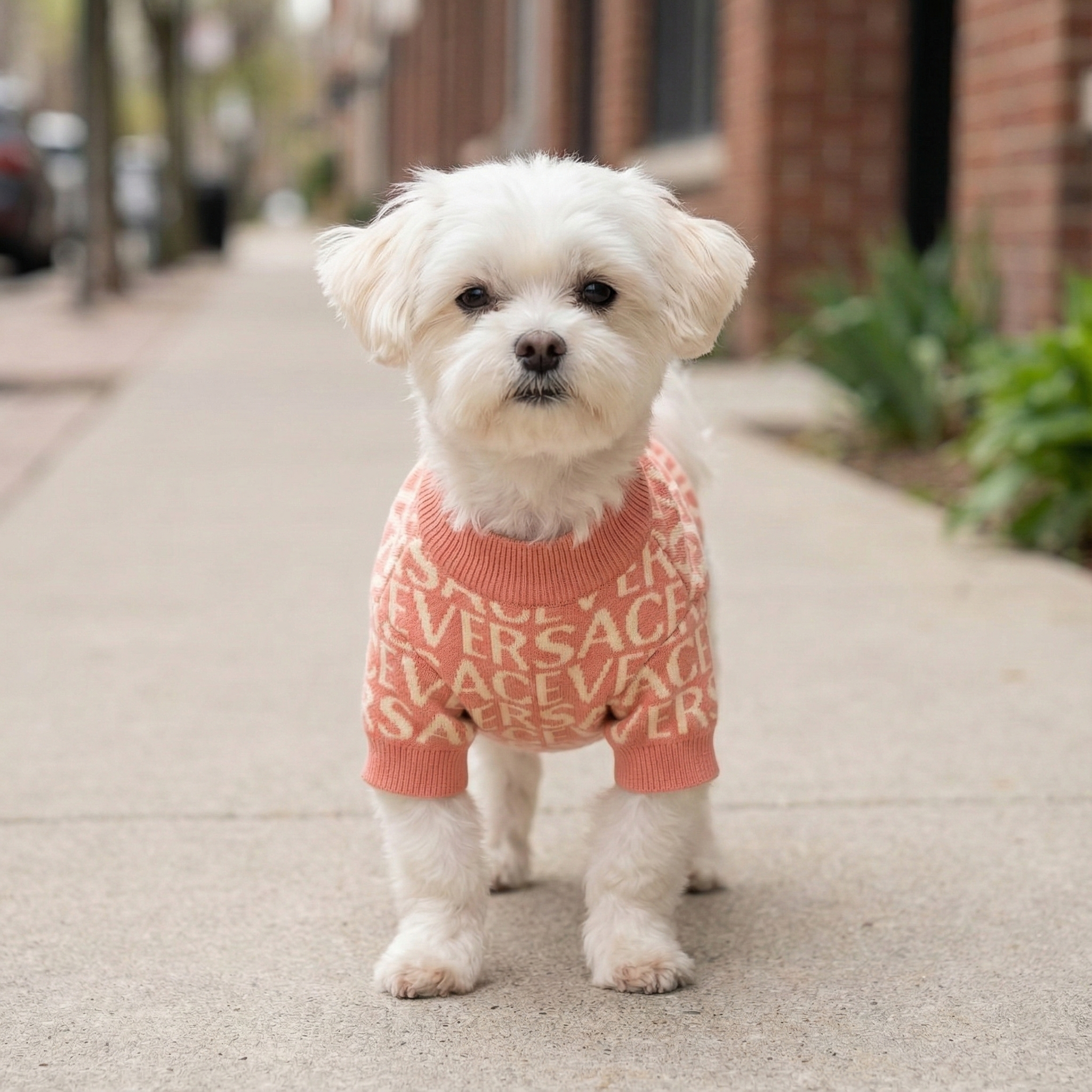 Pawsace All-Over Logo Sweater