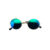 Round Frame Dog Sunglasses - Blue Mirror