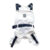 Chewnel Buckle Overalls - White