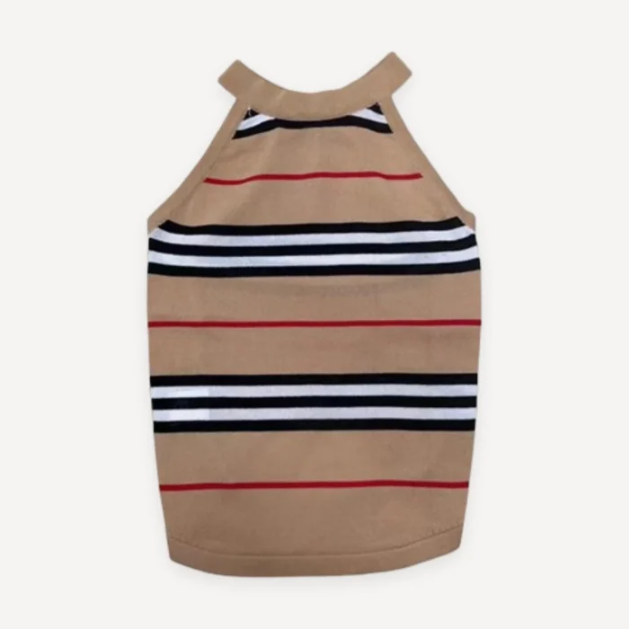 Icon Stripe dog dress inspired by Burberry