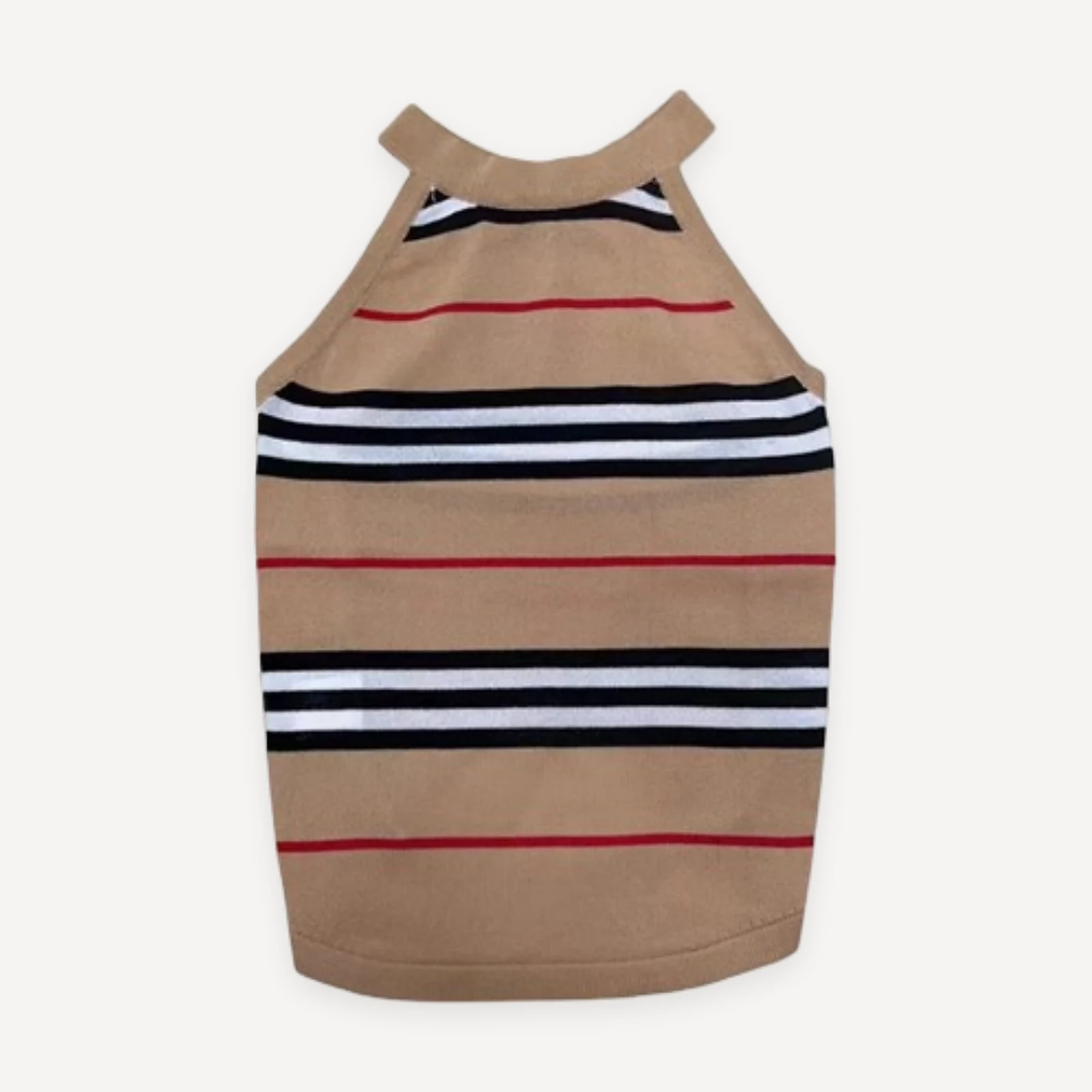 Icon Stripe dog dress inspired by Burberry