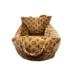 Chewy V Monogram Dog Bed - Hype Pups designer dog clothes