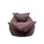 Chewy V Monogram Dog Bed - COFFEE