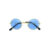 Round Frame Dog Sunglasses - Light Blue