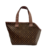 Chewy V Monogram Handbag Carrier - Brown