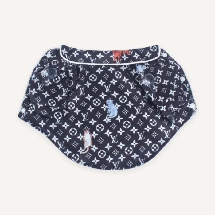 Monogram Pet Print dog hoodie inspired by Louis Vuitton