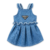 Pawda Triangle Ruffle Dress - Blue