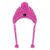 Cable Knit Pom Winter Dog Hat - Pink
