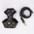 Chewy V Monogram Harness & Leash - Black