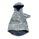Gold reflective dog windbreaker Dior inspired with oblique monogram print and hood