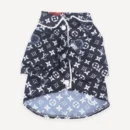 Monogram Pet Print dog hoodie inspired by Louis Vuitton view 9