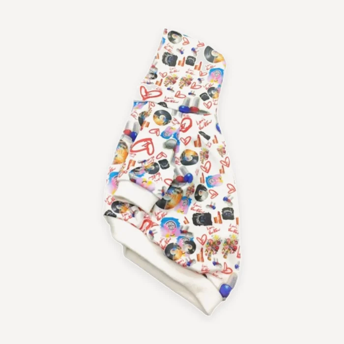 Multicolor Print dog hoodie inspired by Louis Vuitton view 4