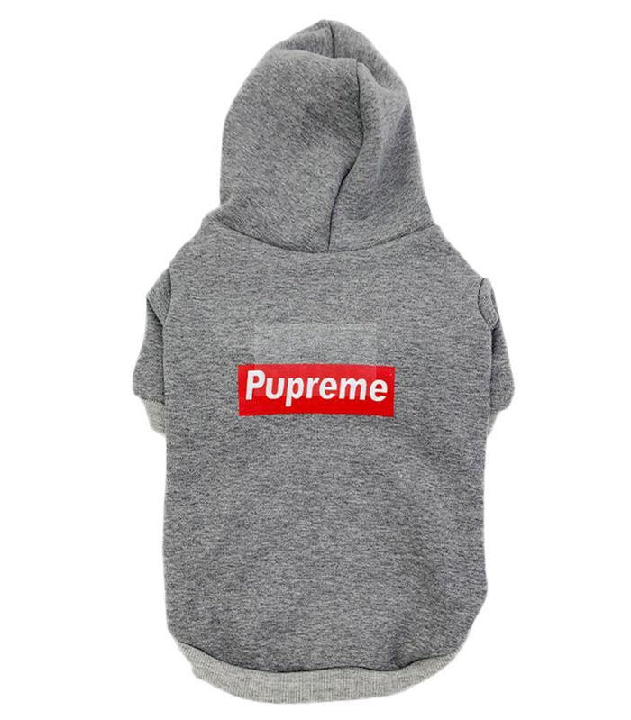 Pupreme Bogo Hoodie Hype Pups designer dog clothes.