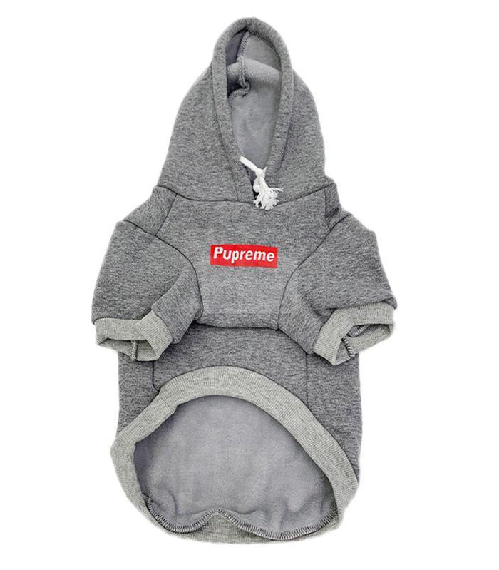 Pupreme Bogo Hoodie Hype Pups designer dog clothes.