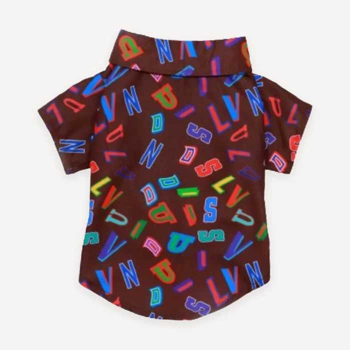 Neon Lettering dog polo inspired by Louis Vuitton view 5