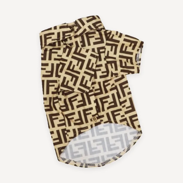 Double-F dog polo inspired by Fendi view 11
