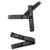 Woof White Harness & Leash Set - Black