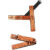 Woof White Harness & Leash Set - Orange