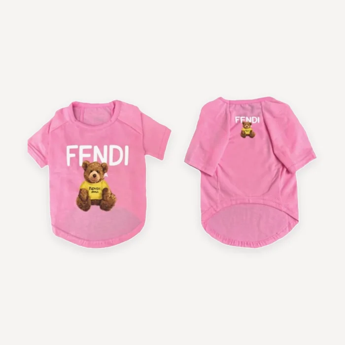 Bear Logo dog tee inspired by Fendi view 9