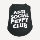 Sleeveless dog tee inspired by Anti Social Social Club view 3