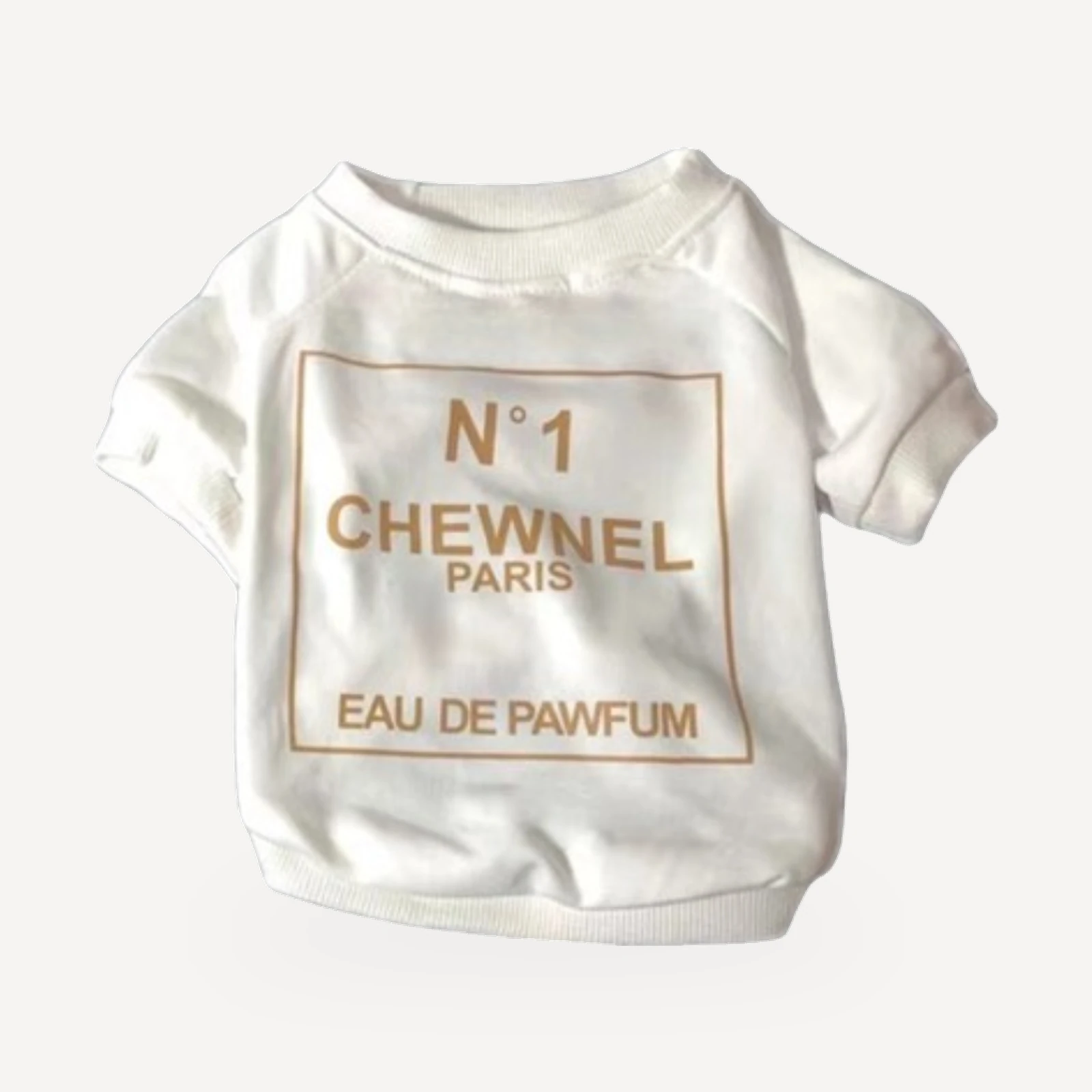 Eau De Pawfum dog shirt inspired by Chanel view 3