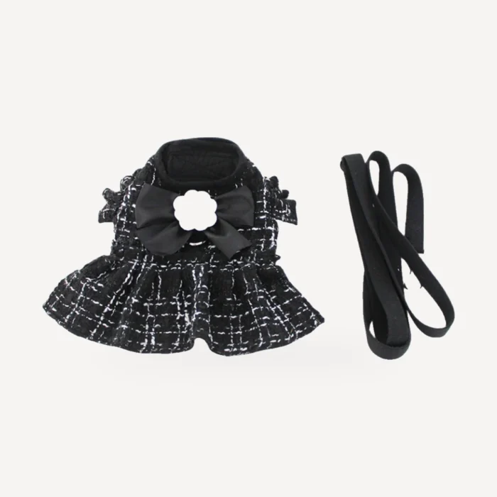 Tweed Harness dog dress inspired by Chanel view 7