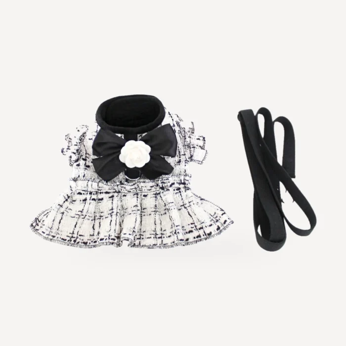 Tweed Harness dog dress inspired by Chanel view 8