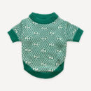 Green Monogram Knit dog sweater inspired by Gucci