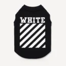 Woof-White Diagonal Stripe Tank